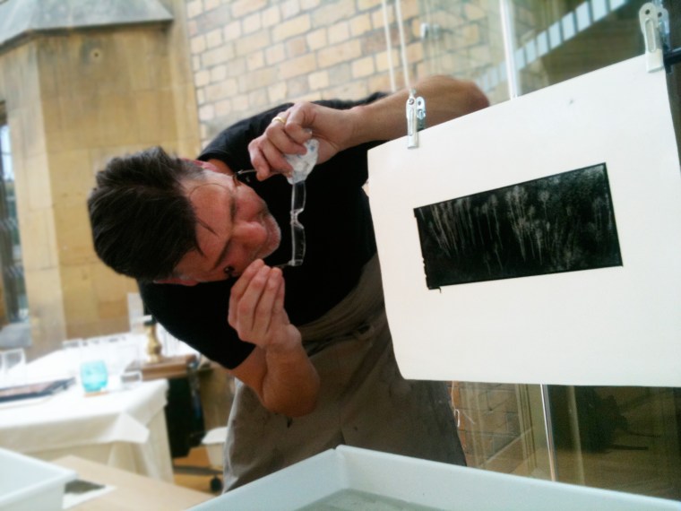 David Chalmers carbon printing demonstration