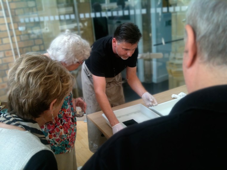 David Chalmers carbon printing demonstration