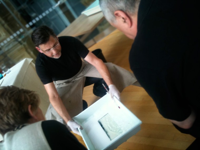 David Chalmers carbon printing demonstration